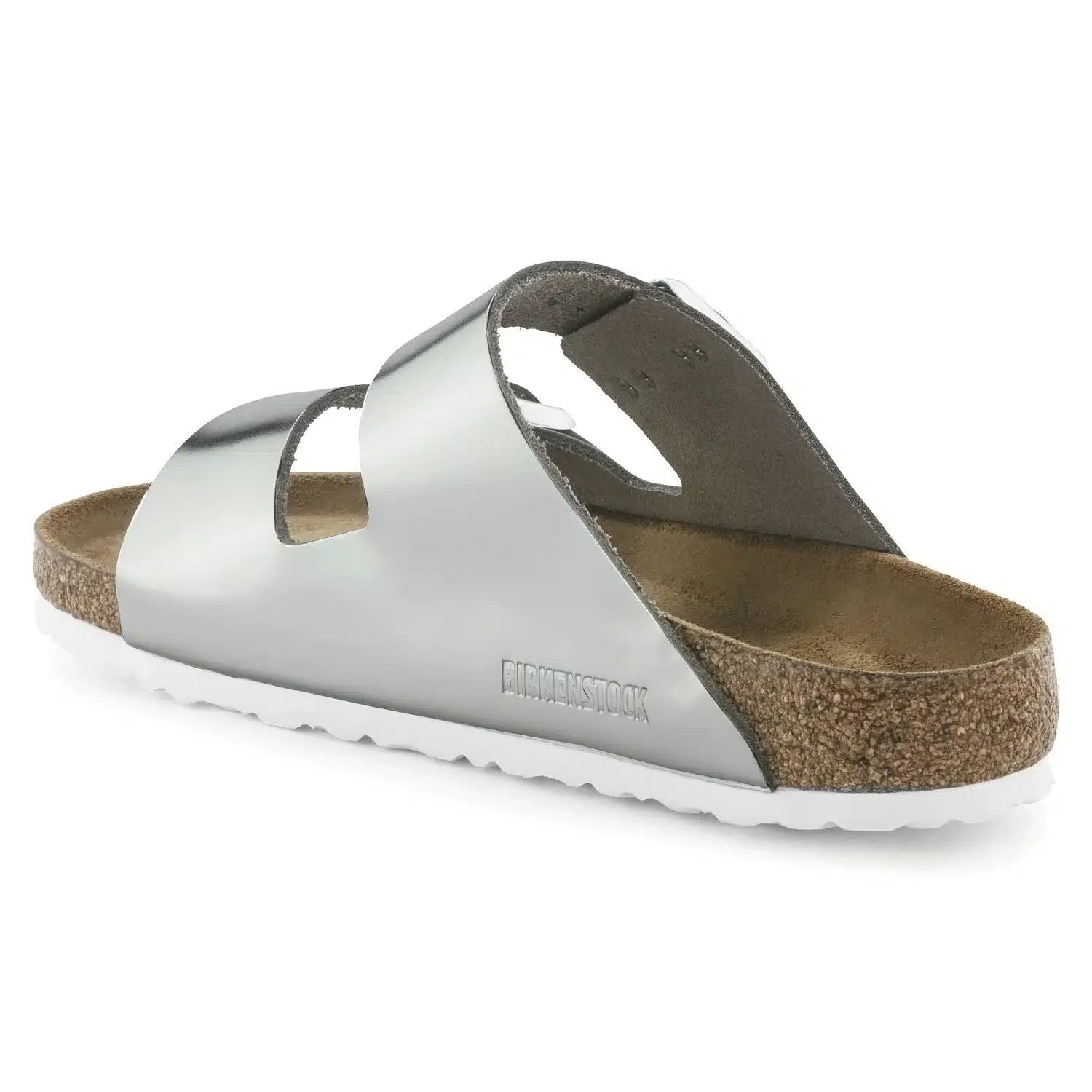 Birkenstock Arizona Footbed Sandals in Matt Silver