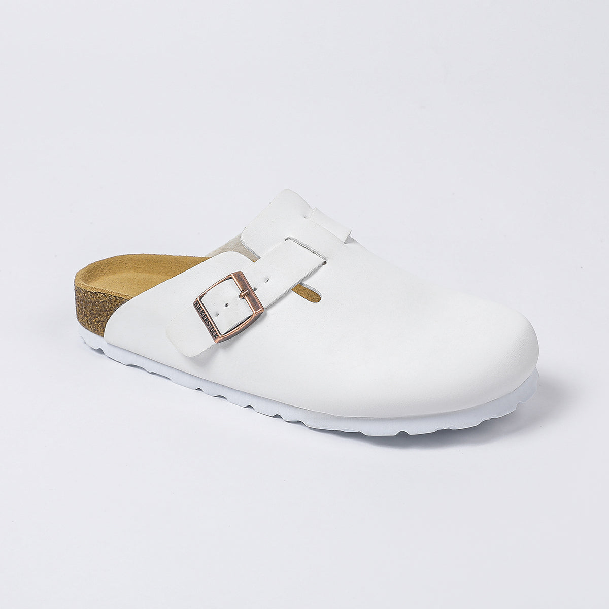 Birkenstock Boston Classic White Clogs