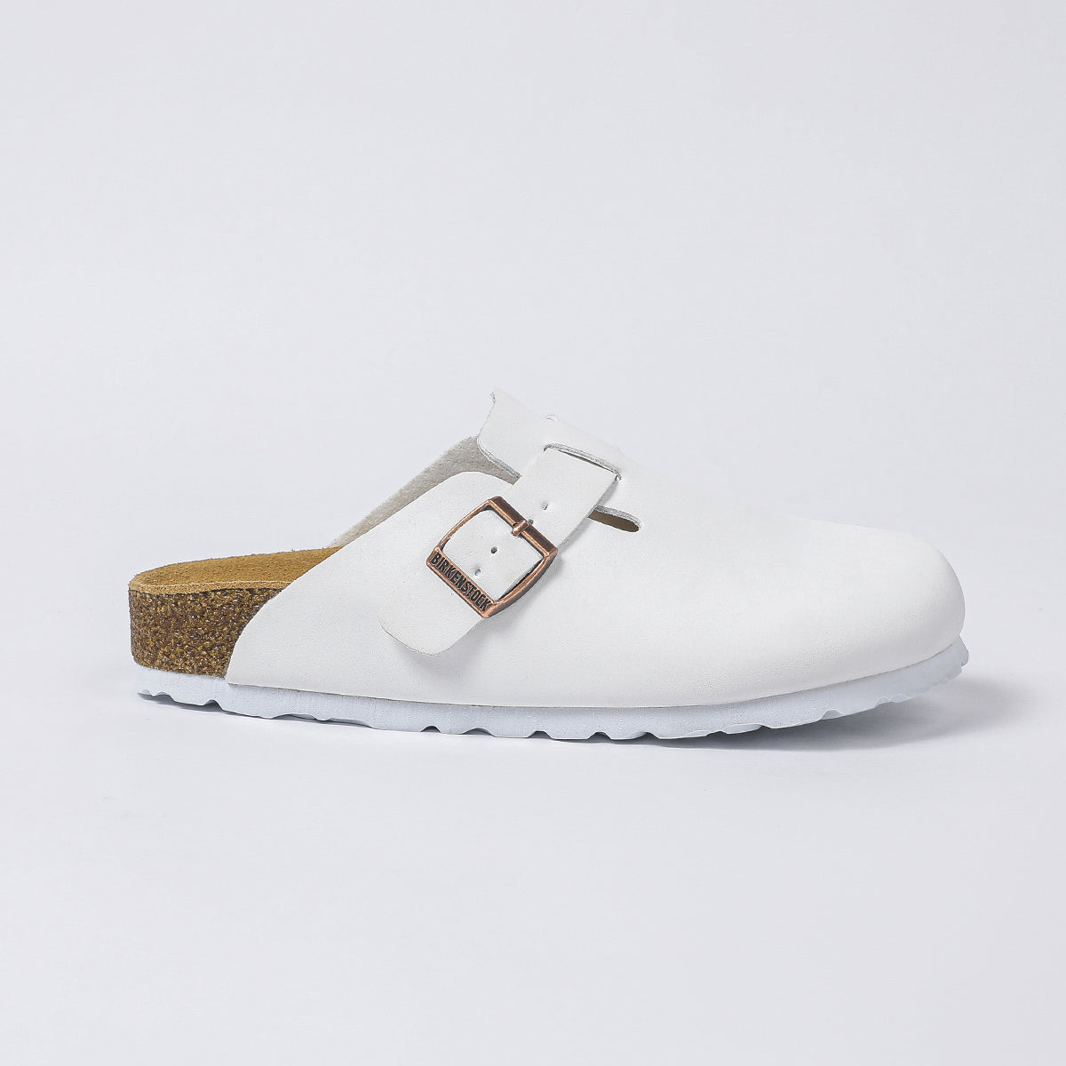 Birkenstock Boston Classic White Clogs