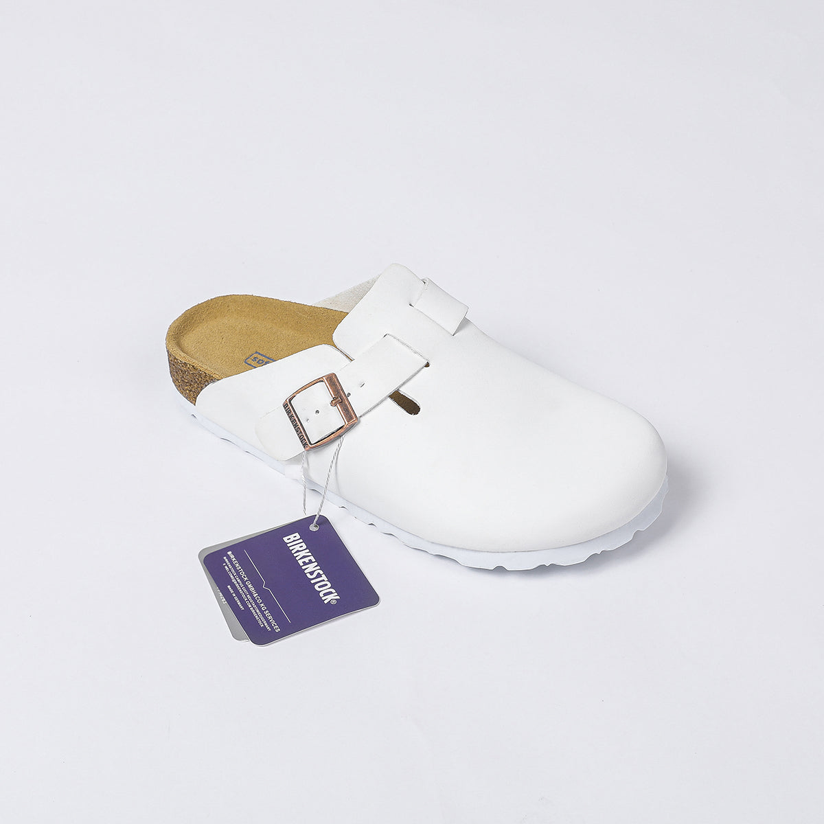 Birkenstock Boston Classic White Clogs
