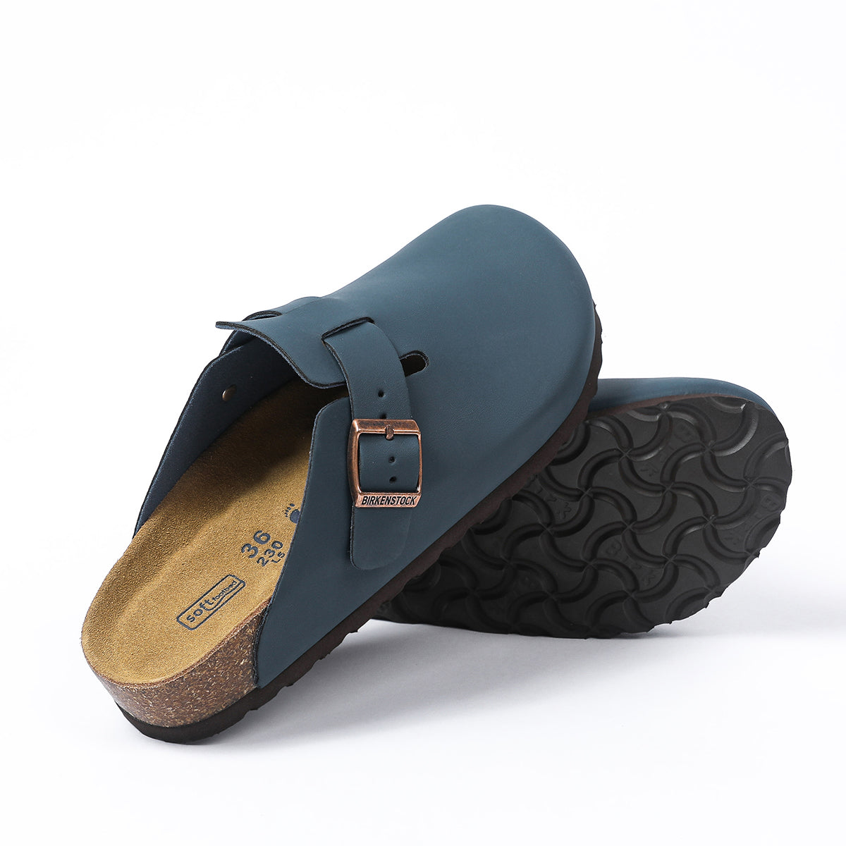 Birkenstock Boston Classic Blue Clogs