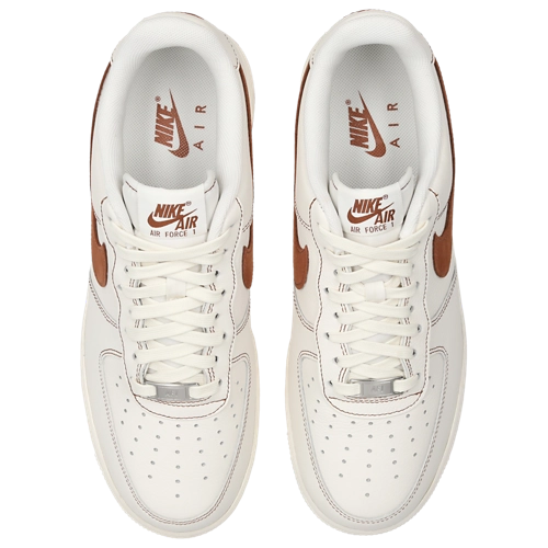 Nike Air Force 1 07 Donna Bianco Marrone - immagine 4