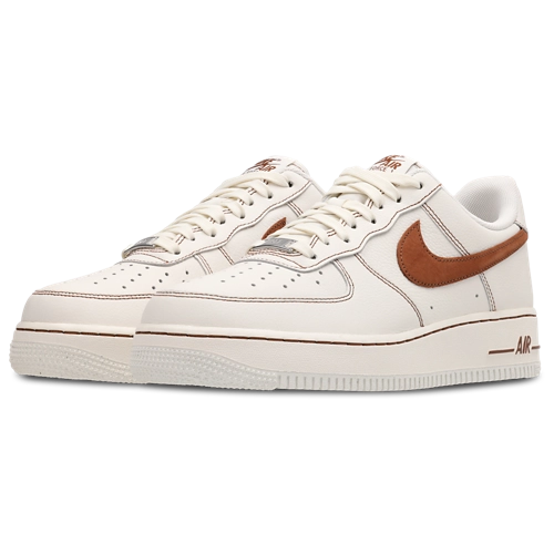 Nike Air Force 1 07 Donna Bianco Marrone - immagine 7